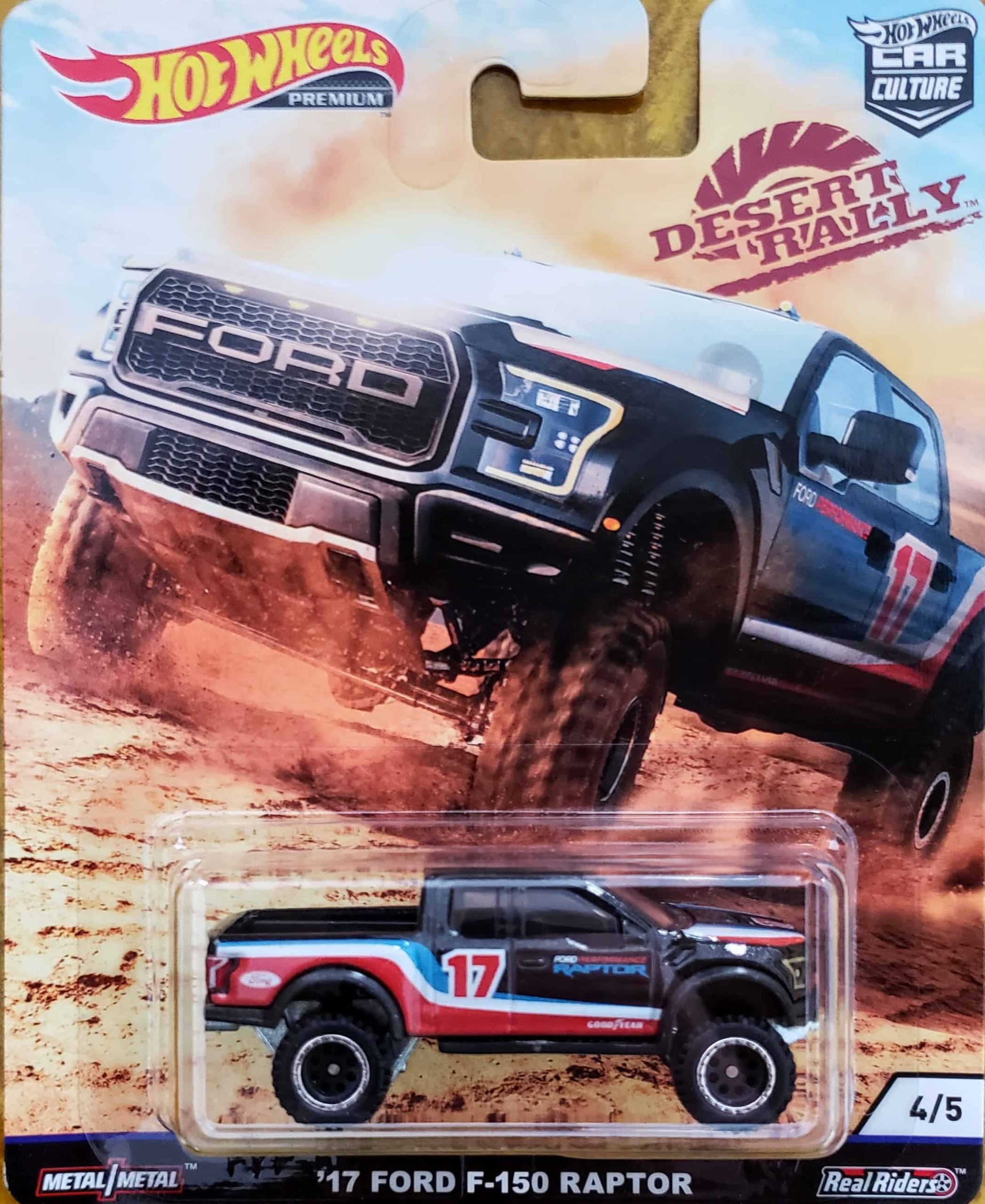 Hot Wheels 1:64 Ford F-150 Raptor Desert Rally 2017 - Modellino Auto Cultura FYN71