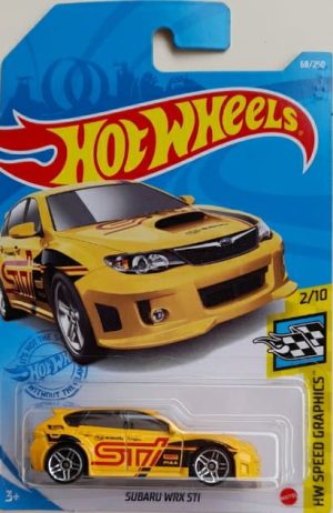*Embalagem danificada* Hot Wheels Speed Graphics - Subaru Wrx STI
