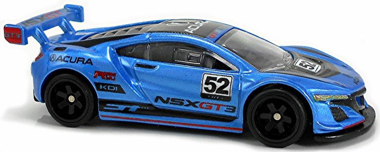 BLUE OPEN TRACK 2019 Hot Wheels Car Culture Case H Acura NSX GT3 