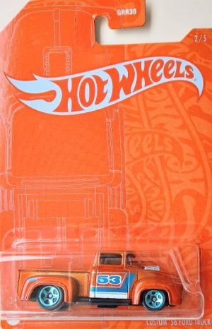 Hot Wheels Laranja & Azul - Custom '56 Ford Truck (53 Anos)