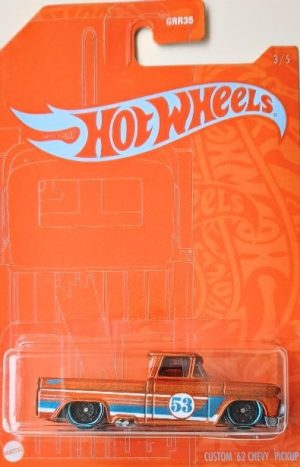 Hot Wheels Laranja & Azul - Custom '62 chevy Pickup