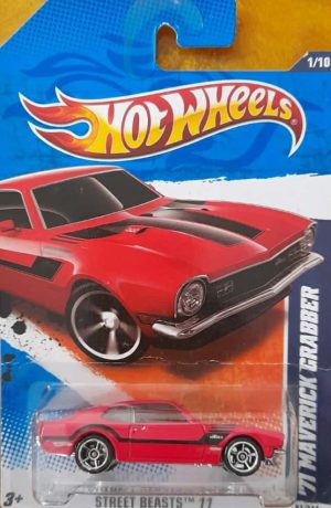 *Embalagem danificada* Hot Wheels Street Beasts - '71 Maverick Grabber