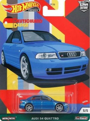 Embalagem danificada Hot Wheels Car Culture Deutschland - Audi S4 Quattro