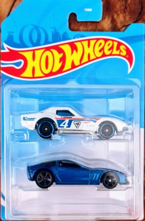 Hot Wheels Pack de 2 - '69 Copo Corvette + '11 Corvette Grand Sport