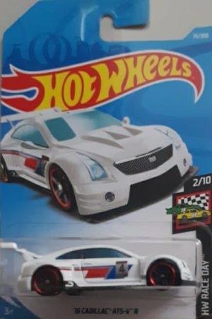 *Embalagem danificada* Hot Wheels Race Day - '16 Cadillac ATS-V R