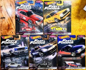 Hot Wheels Fast & Furious - Fast Rewind Set Completo (5 miniaturas Velozes e Furiosos)