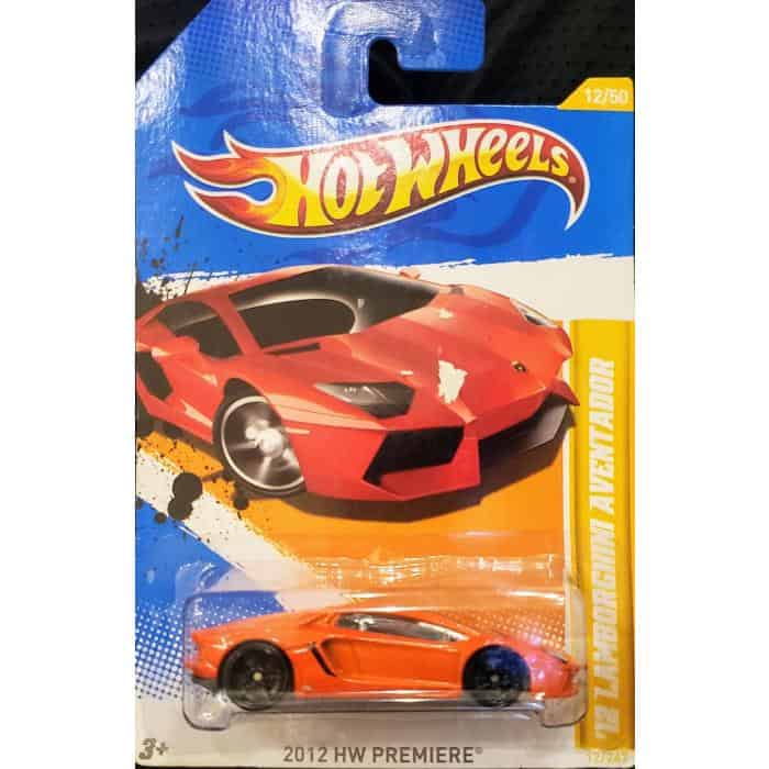 *Embalagem danificada* Hot Wheels Premiere - '12 Lamborghini Aventador