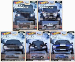 Hot Wheels Fast & Furious - Furious Fleet Set Completo (5 miniaturas Velozes e Furiosos)