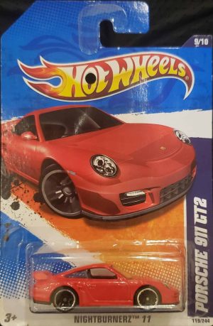 *Embalagem danificada* Hot Wheels Nightburnerz - Porsche 911 GT2