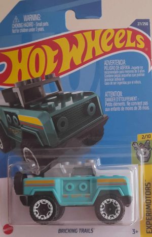 *Embalagem danificada* Hot Wheels Experimotors - Bricking Trails