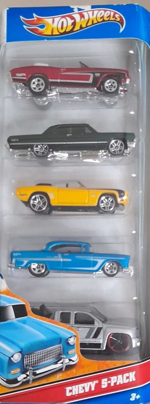 *Embalagem danificada* Hot Wheels Pack de 5 - Chevy