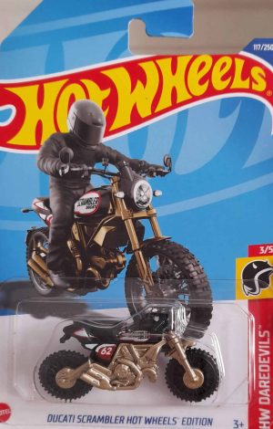 *Embalagem danificada* Hot Wheels Daredevils - Ducati Scrambler Hot Wheels Edition