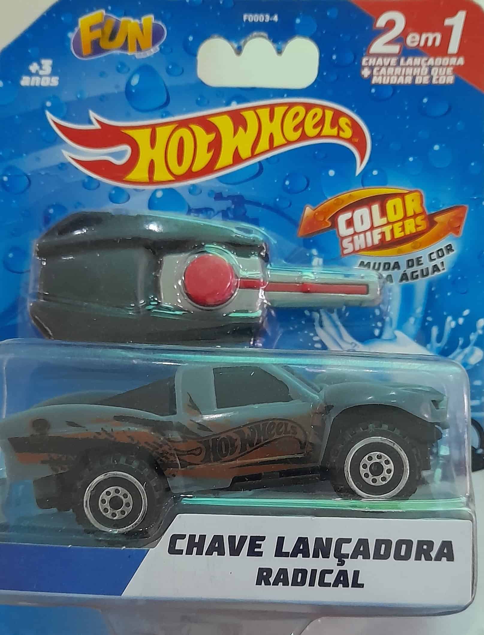 Carrinho Hot Wheels Sortido Muda Cor Chave Lançadora - Fun - Ifcat ToyStore