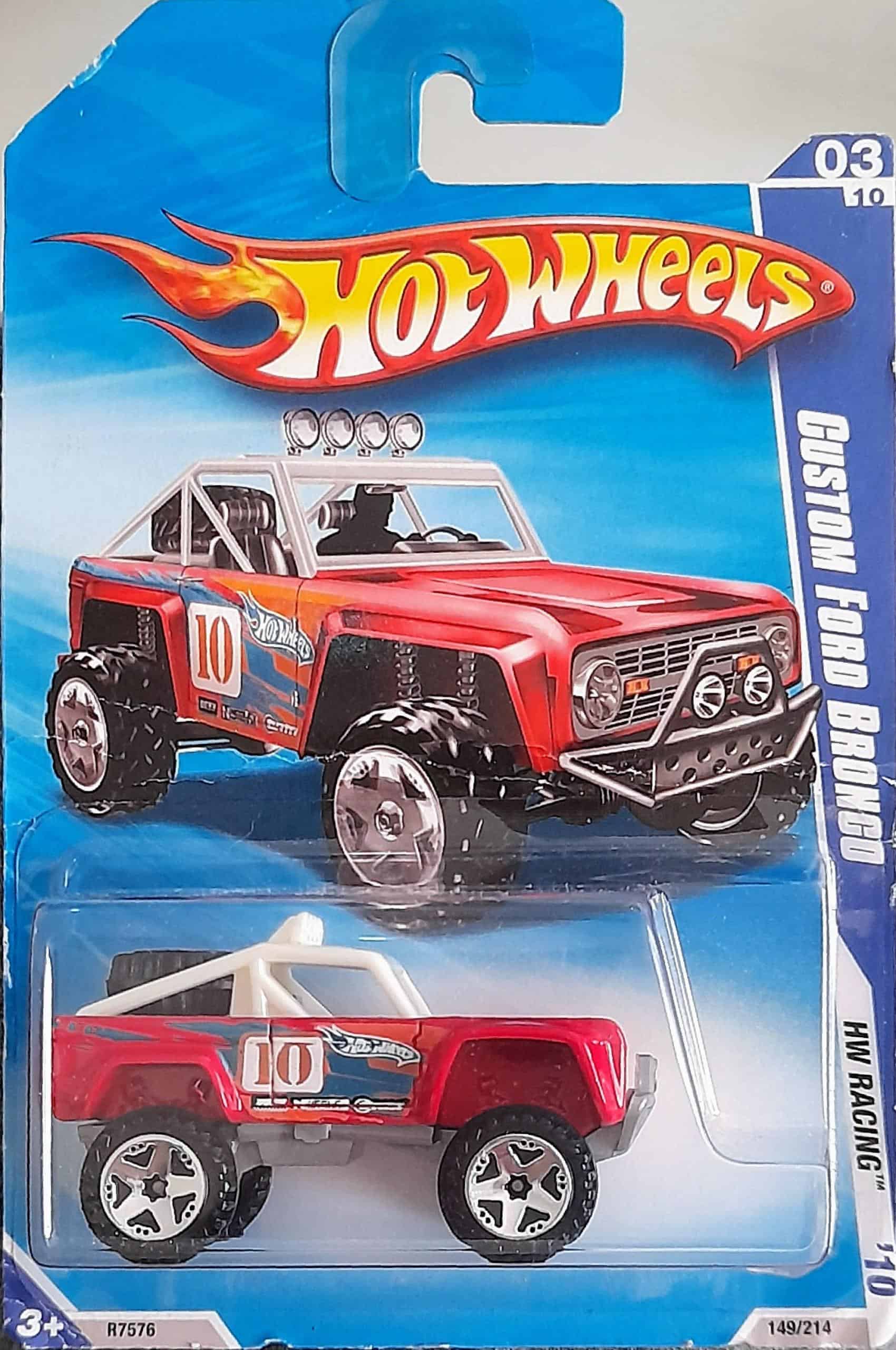 Hot Wheels Racing Custom Ford Bronco Universo Hot Wheels