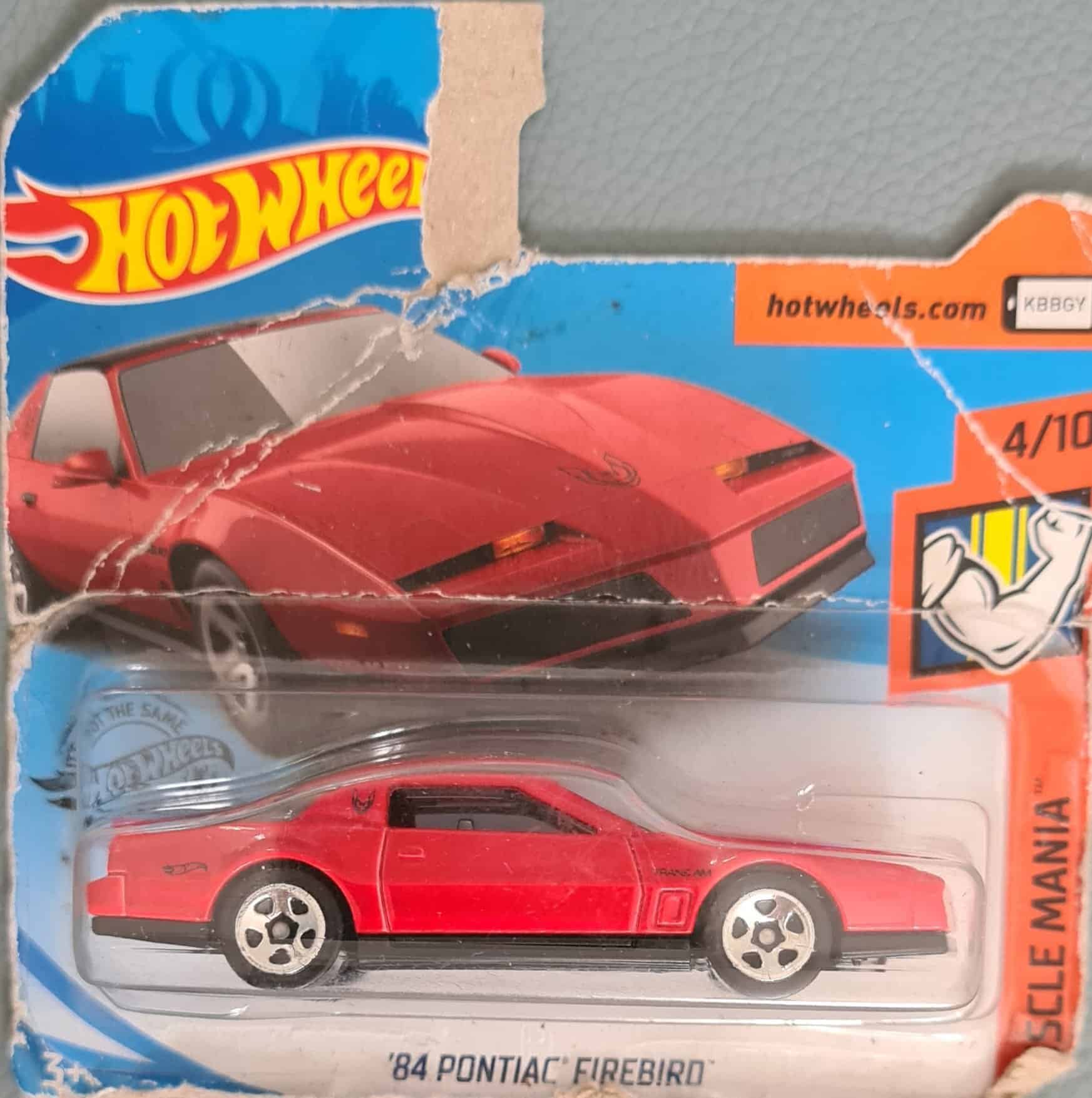 Embalagem Danificada Hot Wheels Muscle Mania 84 Pontiac Firebird