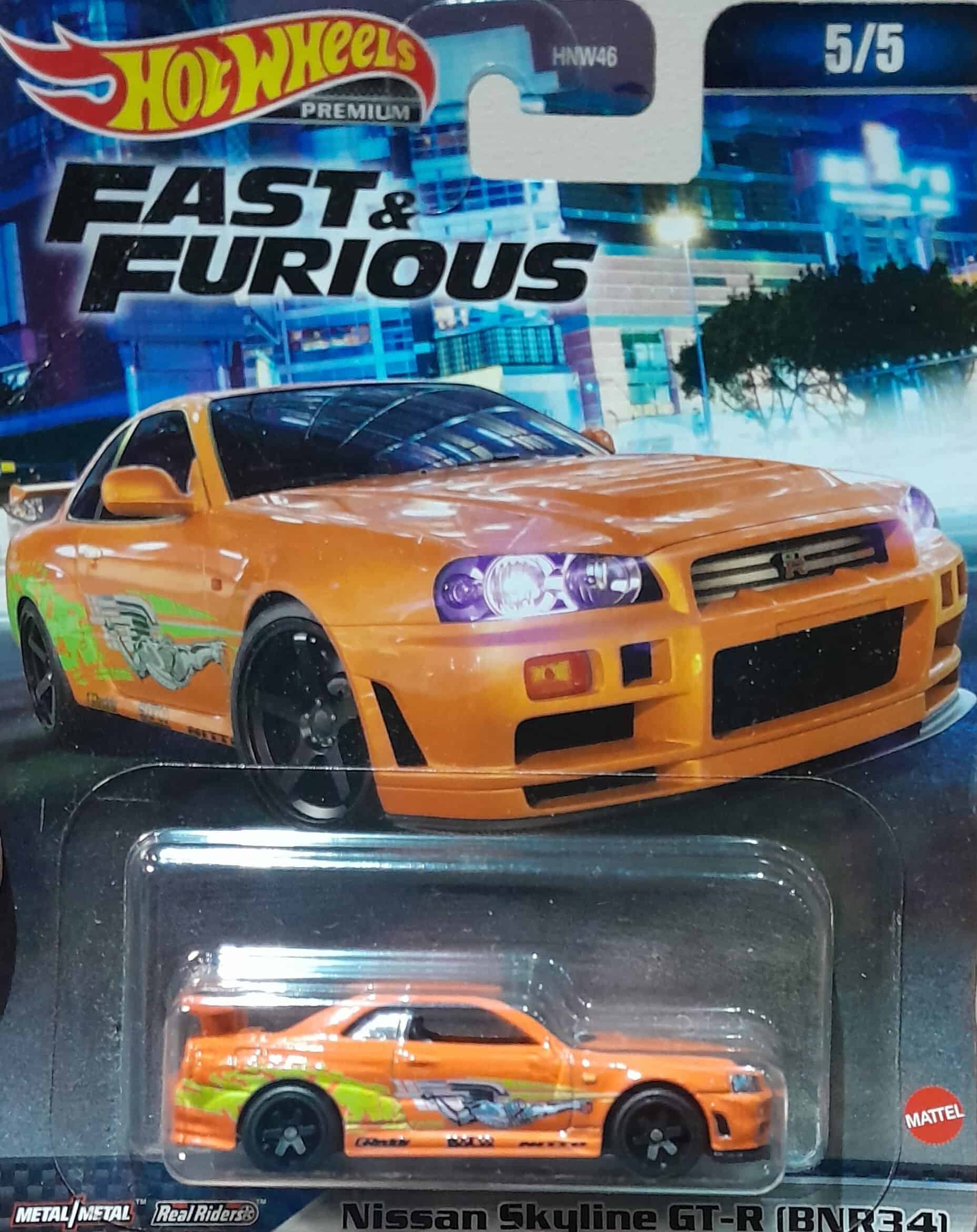 Pack De 5 Hot Wheels - Fast And Furious - Velozes E Furiosos