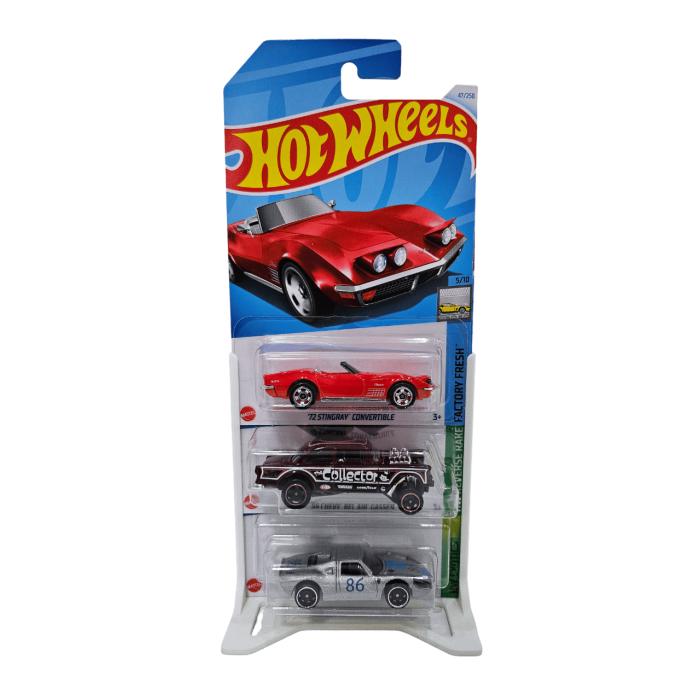 Hot Wheels Expositor - Display Mesa 3 Blister Grande Branco