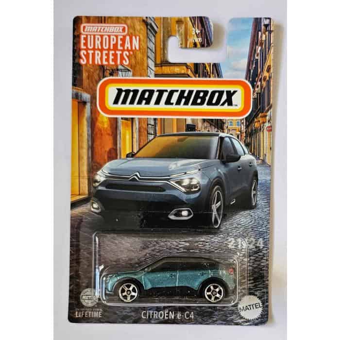 *Embalagem danificada* Matchbox European Streets - Citroen e-C4