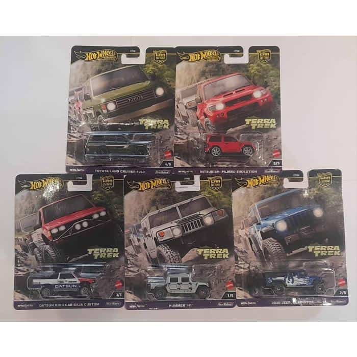 Hot Wheels Terra Trek - Set Completo (5 minis)