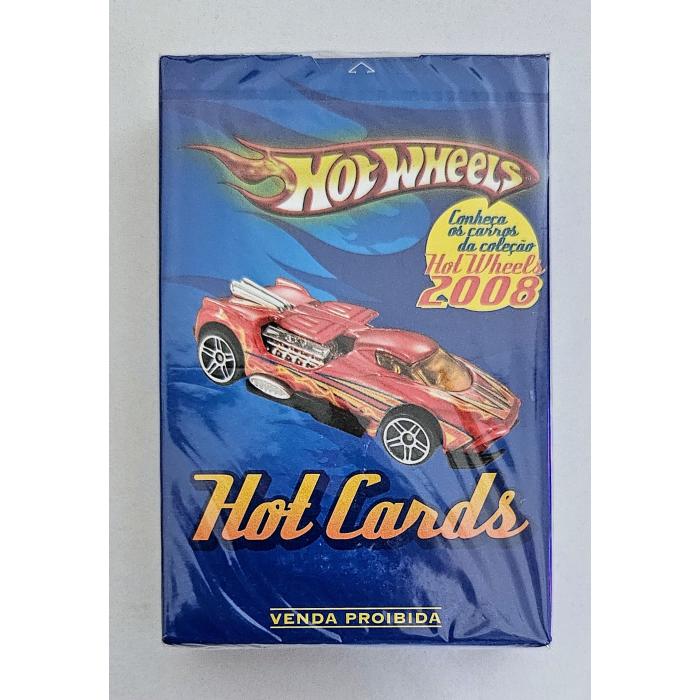 Hot Wheels Jogo de Cartas - Hot Cards Baralho Coleção 2008 Azul