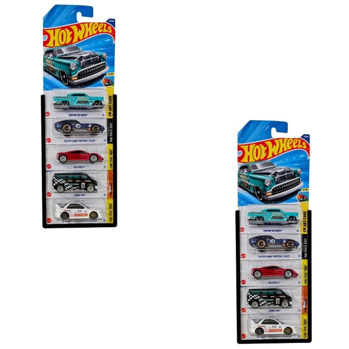 Hot Wheels Expositor - Display Parede 5 Blisters Preto 2 Unidades