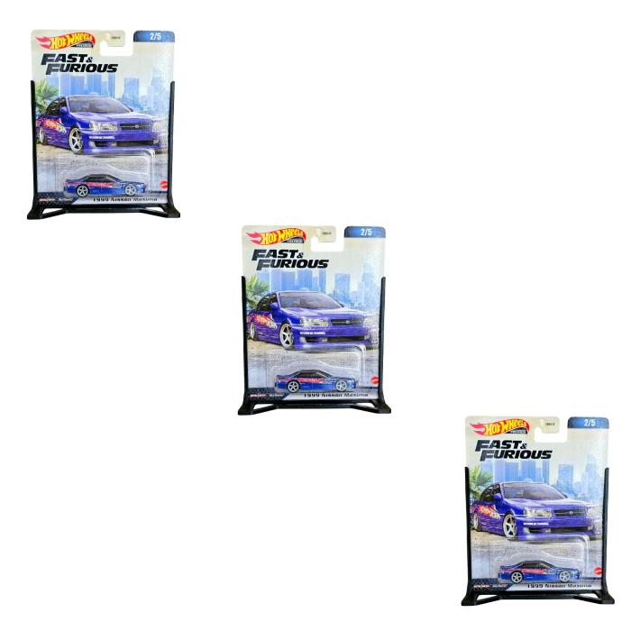 Hot Wheels Expositor - Display Mesa Blister Premium Preto 3 Unidades