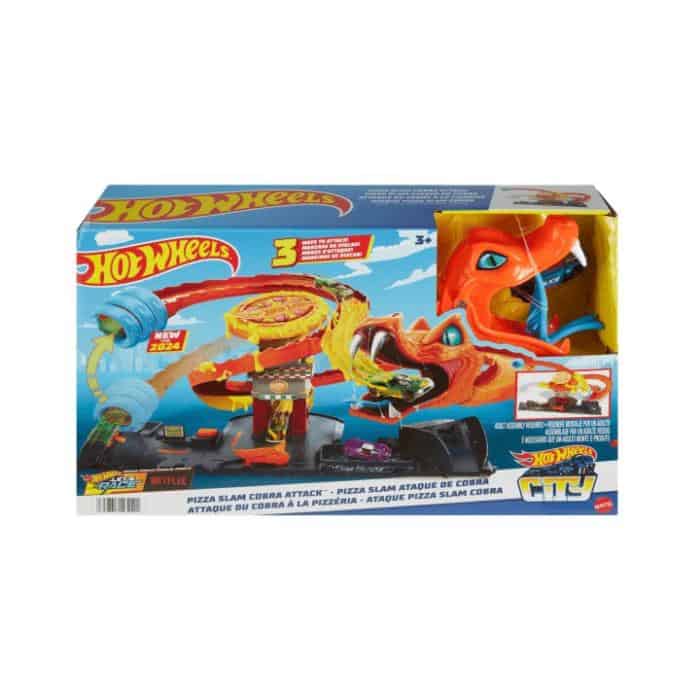 Hot Wheels Pista - Pizza Slam Ataque de Cobra (Let's Race)