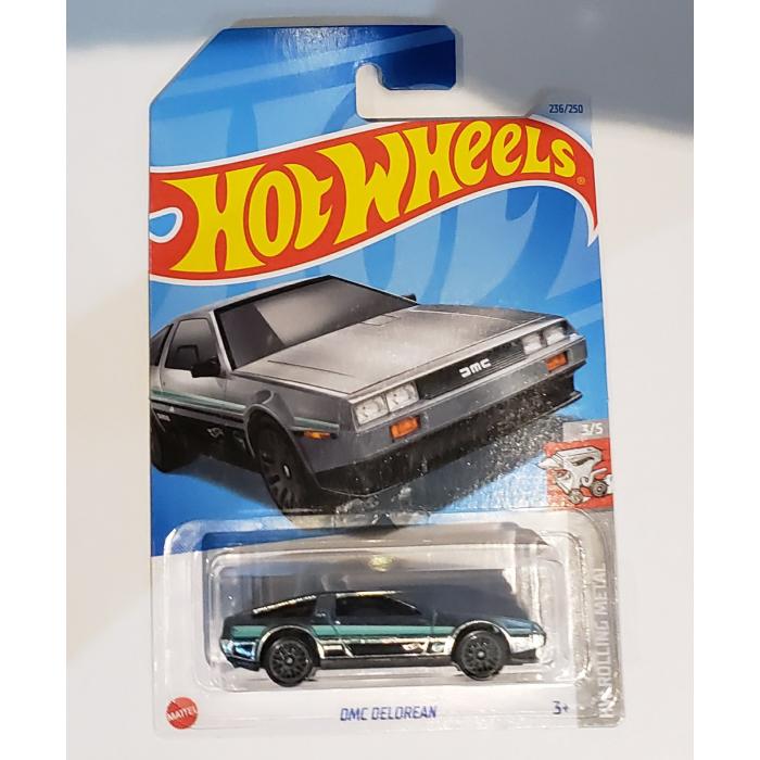 *T-HUNT* Hot Wheels Rolling Metal -  DMC Delorean