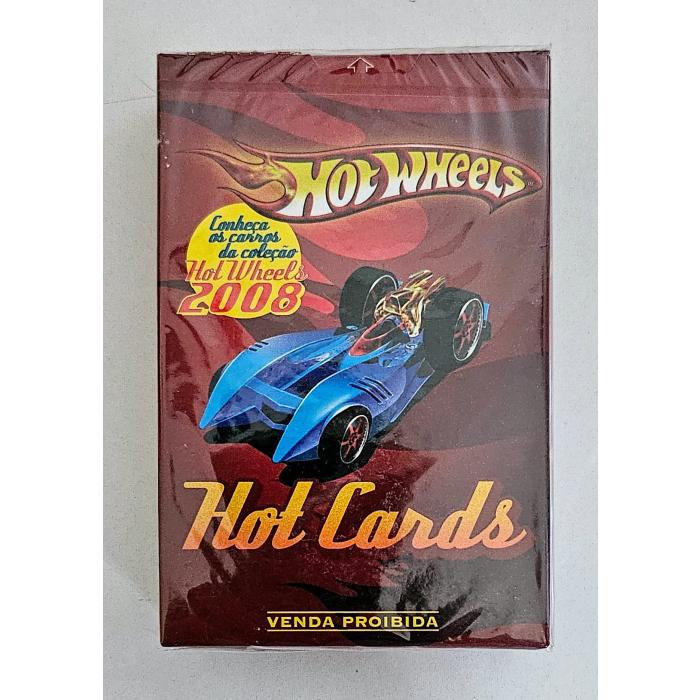 Hot Wheels Jogo de Cartas - Hot Cards Baralho Coleção 2008 Vermelho