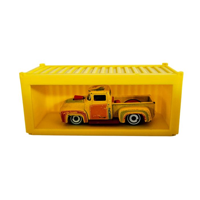 Hot Wheels Expositor - Display Container Empilhavel Amarelo