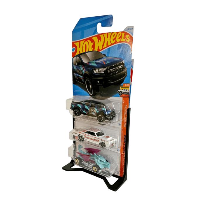 Hot Wheels Expositor - Display Mesa 3 Blister Preto - Image 4