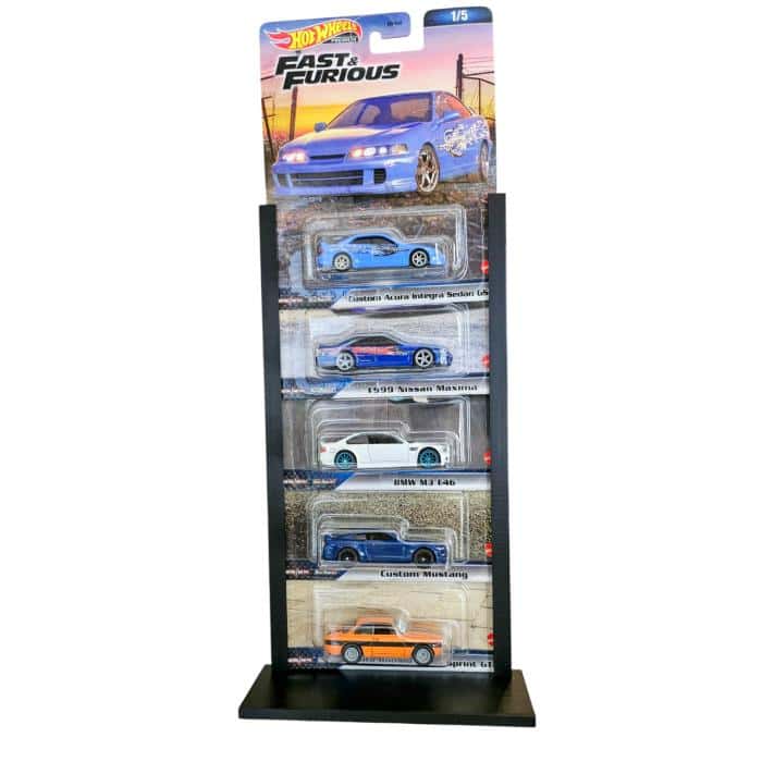 Hot Wheels Expositor - Display Mesa 5 Blister Premium Preto