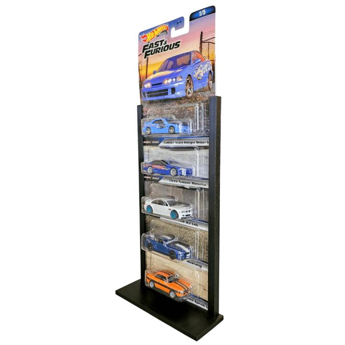 Hot Wheels Expositor - Display Mesa 5 Blister Premium Preto - Image 4