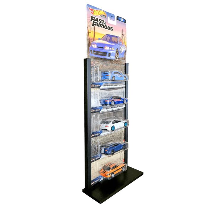 Hot Wheels Expositor - Display Mesa 5 Blister Premium Preto - Image 3