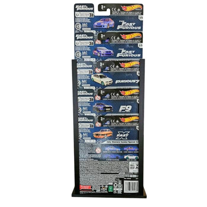 Hot Wheels Expositor - Display Mesa 5 Blister Premium Preto - Image 5