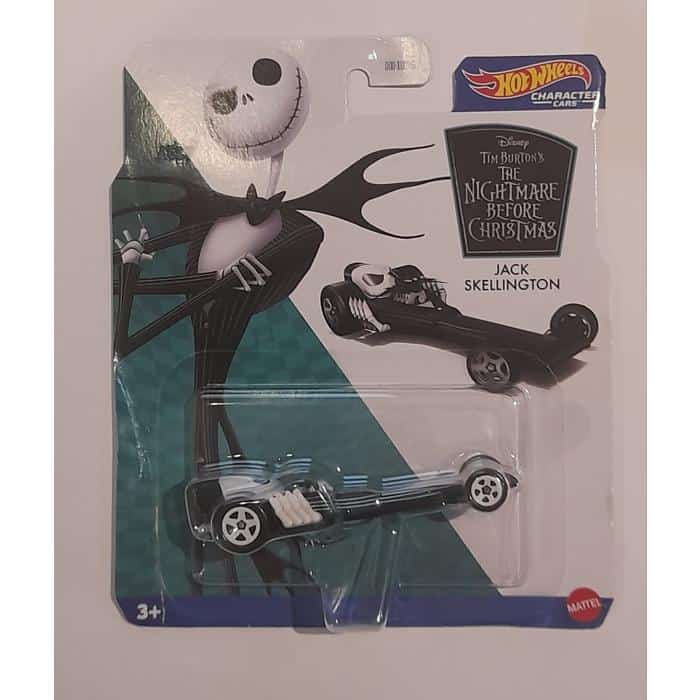 *Embalagem danificada* Hot Wheels Character Cars - Jack skellington