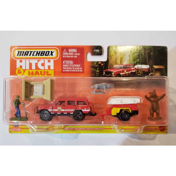 Matchbox Hitch Haul - 1988 Jeep Wagoneer/Trailer Trawler