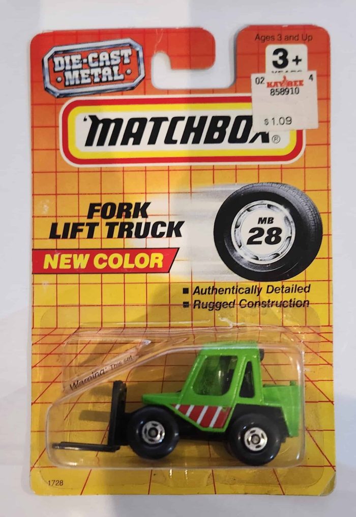 *Embalagem danificada* Matchbox Die-Cast Metal - Forklift Truck