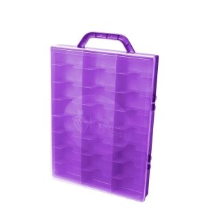 King of Boxes Expositor - Maleta para 24 Miniaturas Roxo