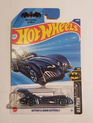 Hot Wheels Batman - Batman & Robin Batmobile Azul