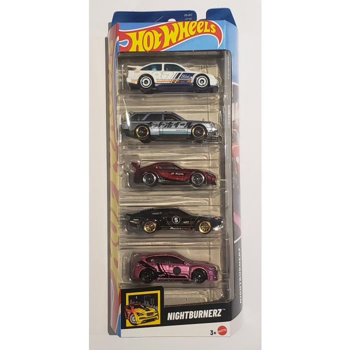 Hot Wheels Pack de 5 - Nightburnerz