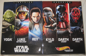 Hot Wheels Star Wars - Lighside VS Darkside Pack de 6