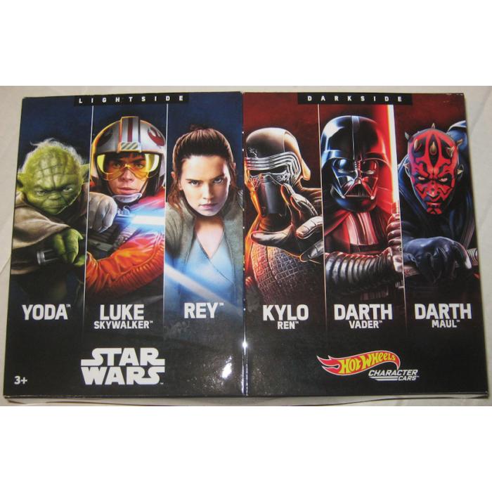 Hot Wheels Star Wars - Lighside VS Darkside Pack de 6