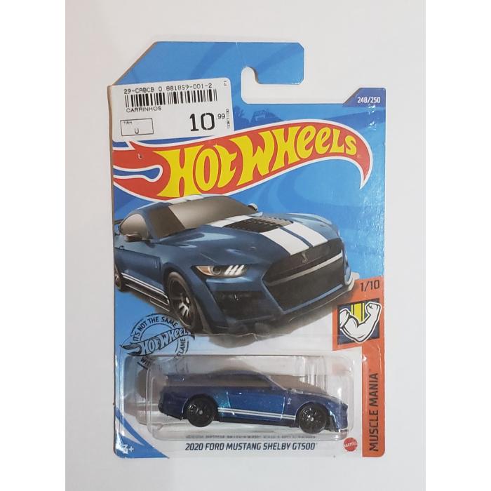 *Embalagem danificada* Hot Wheels Muscle Mania - 2020 Ford Mustang Shelby GT500