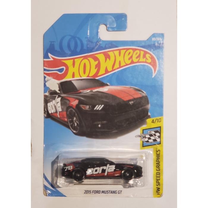 *Embalagem danificada* Hot Wheels Speed Graphics - 2015 Ford Mustang GT
