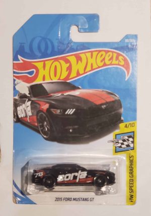 *Embalagem danificada* Hot Wheels Speed Graphics - 2015 Ford Mustang GT