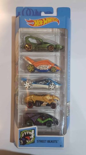 *Embalagem danificada* Hot Wheels Pack de 5 - Street Beasts