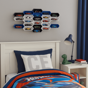 Hot Wheels Expositor - Display Parede Modular 4 Módulos