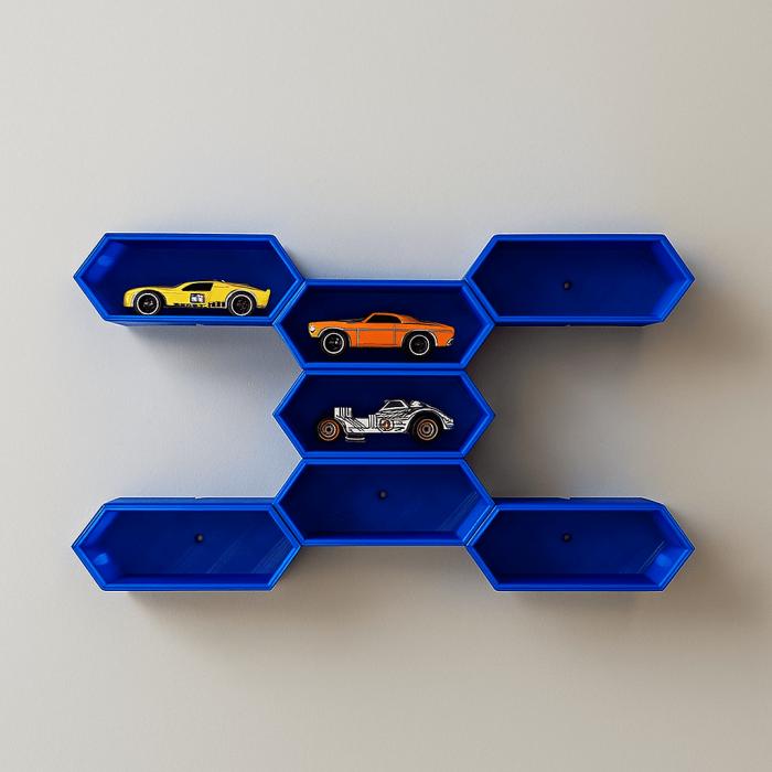 Hot Wheels Expositor - Display Parede Modular 4 Módulos - Imagem 4
