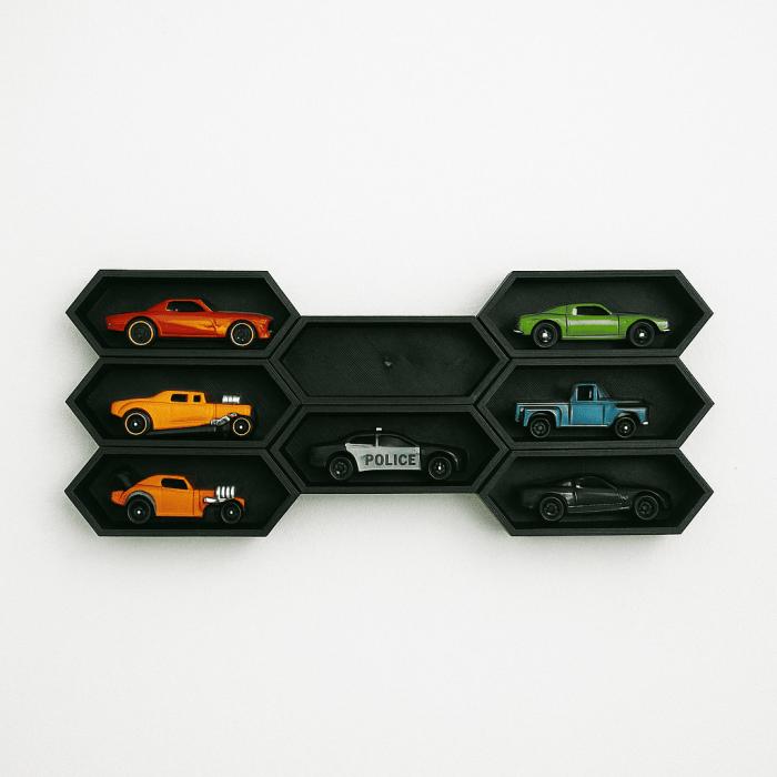 Hot Wheels Expositor - Display Parede Modular 4 Módulos - Imagem 3
